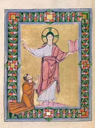 Dedication to Christ, from the Echternach Sacramentary